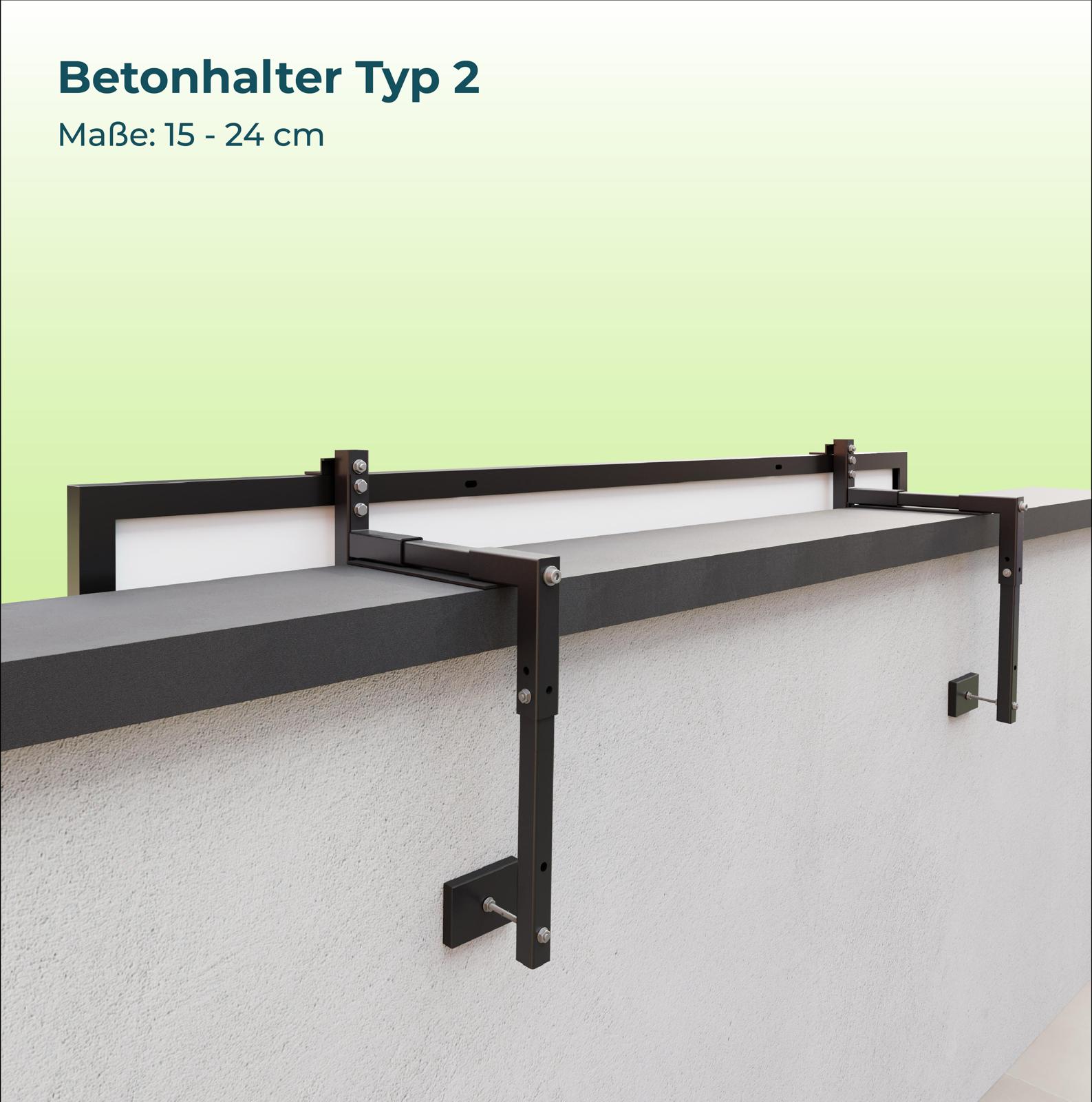 Betonbalkon Halters ystem Typ 2 - PluginEnergy