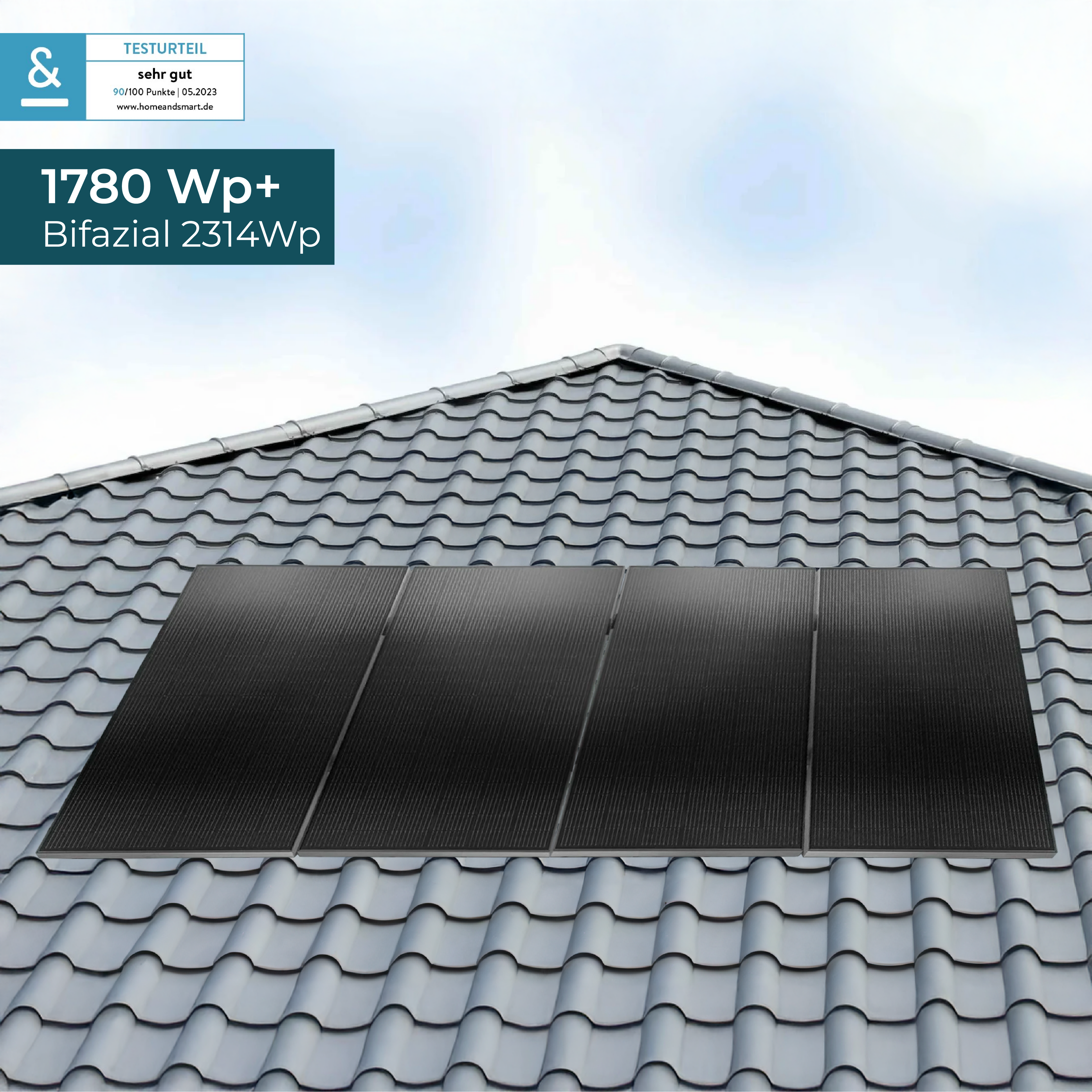 PiE CLASSIC 1780W SCHRÄGDACH (ZIEGELDACH) KOMPLETTSET BI-FAC