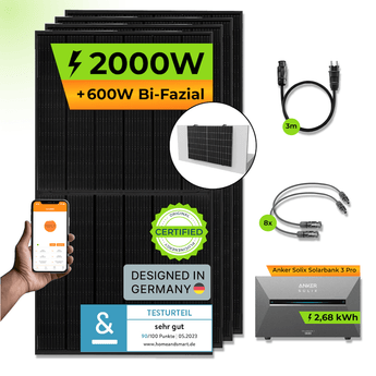 ANKER Solarbank 3 E2700 Pro + PiE POWER 2000W BALKONKRAFTWERK - PluginEnergy