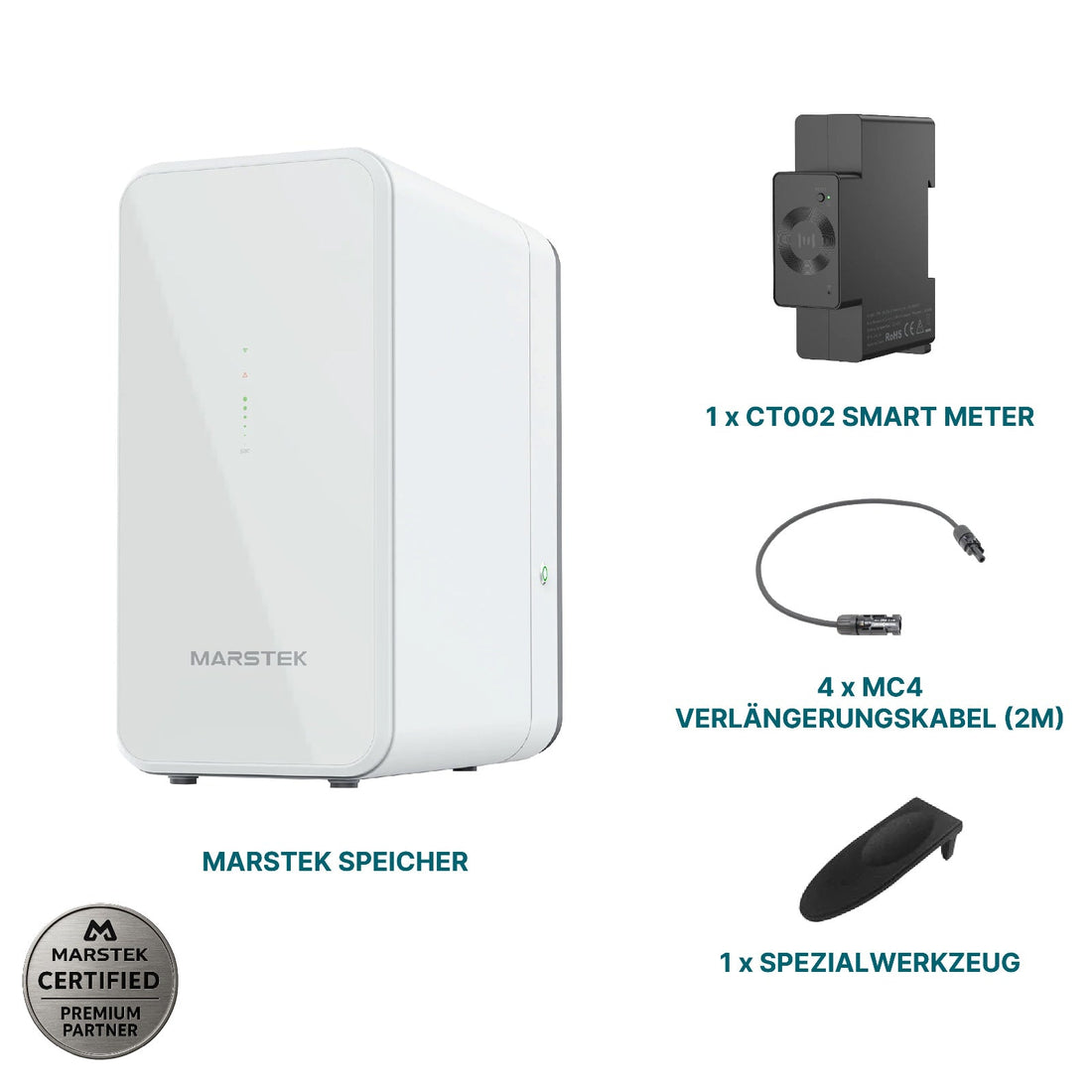 Marstek B2500 - D GEN4 + CT002 SMART METER 2240Wh Speicher für Balkonkraftwerke - PluginEnergy