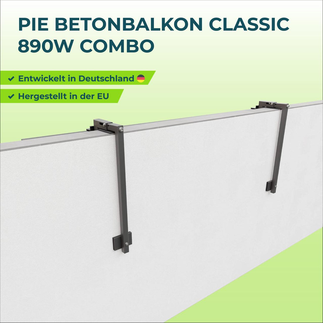 PiE BETONBALKON ULTRA 410W KOMPLETTSET - PluginEnergy