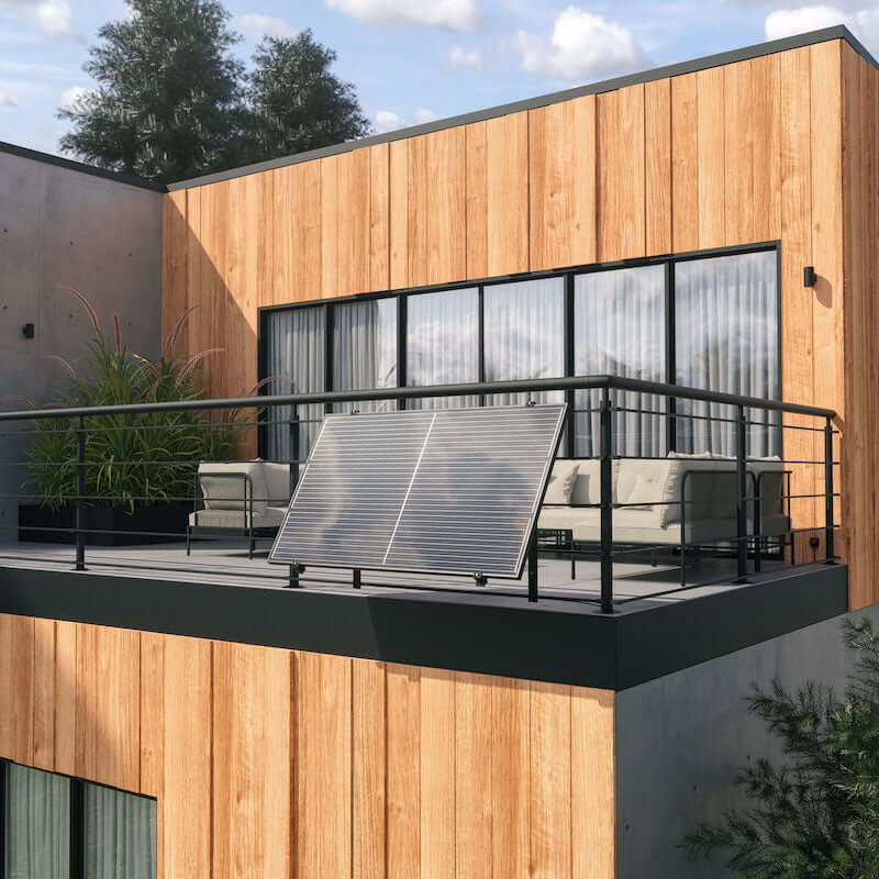PiE CLASSIC 445W XL COMBO BALKON & FASSADE BLACK + WIFI - PluginEnergy