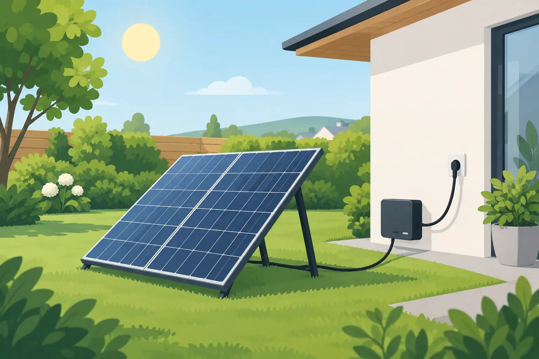 Steckersolaranlage im Garten aufstellen