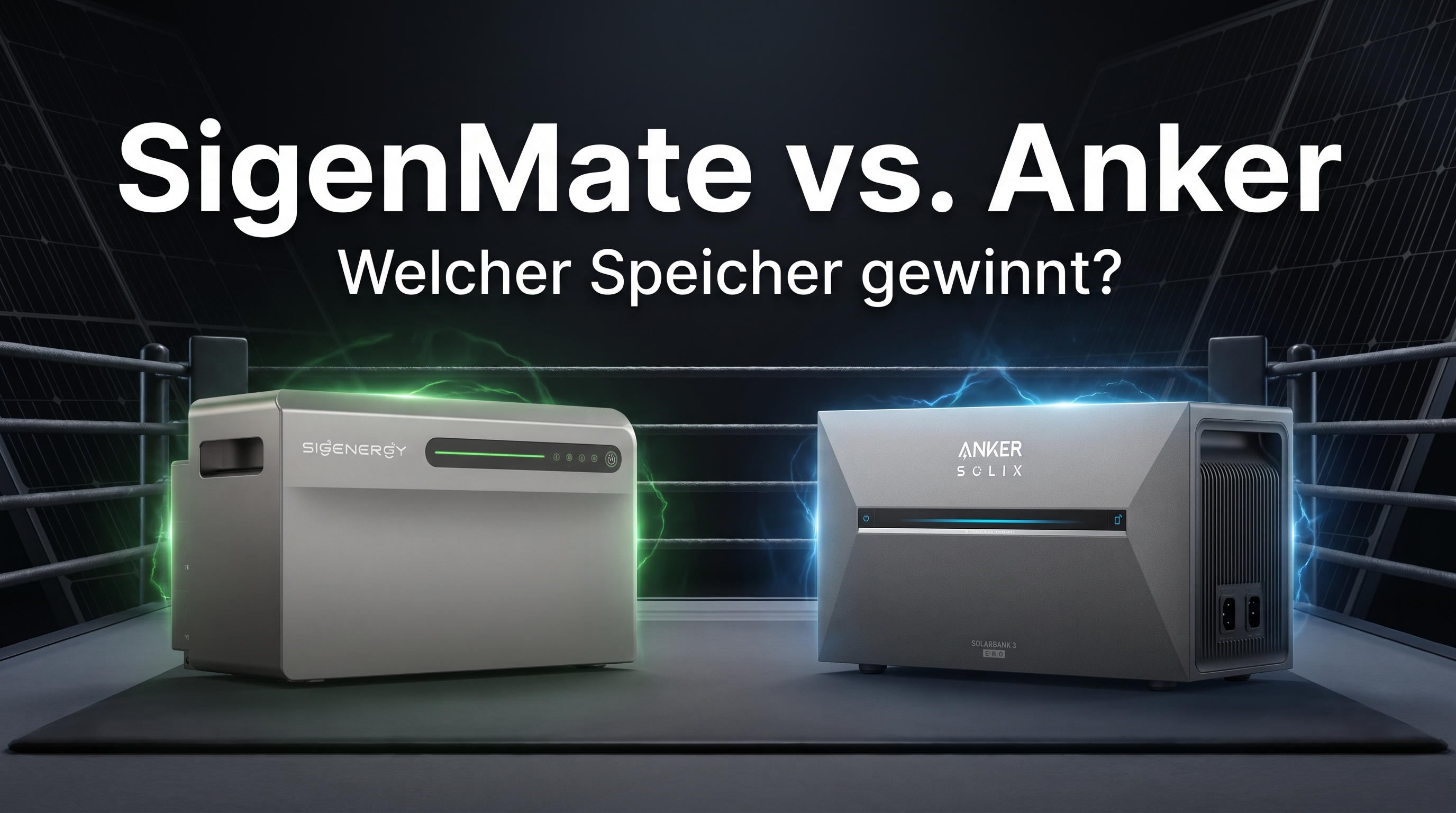 SigenMate 2700 Ultra vs. Anker Solarbank 3 Pro im Speicher-Vergleich