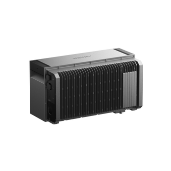 Anker SOLIX Solarbank Max AE111 – Rückseite mit Kühlrippen und Anschlüssen