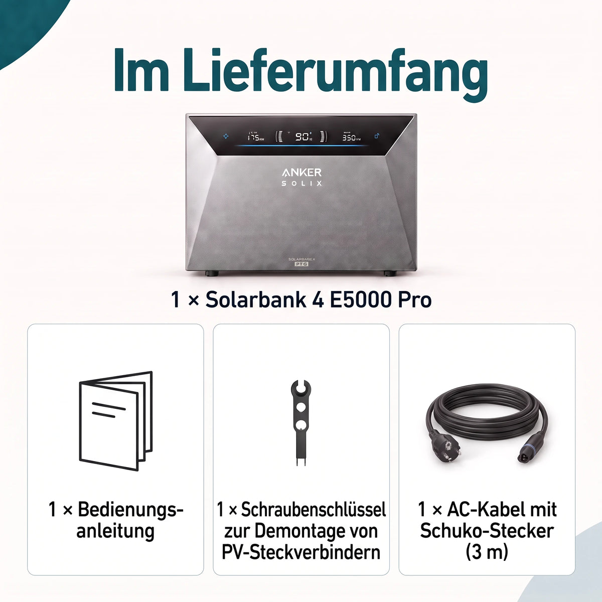 Anker SOLIX Solarbank 4 Pro E5000 + Smart Meter Gen 2