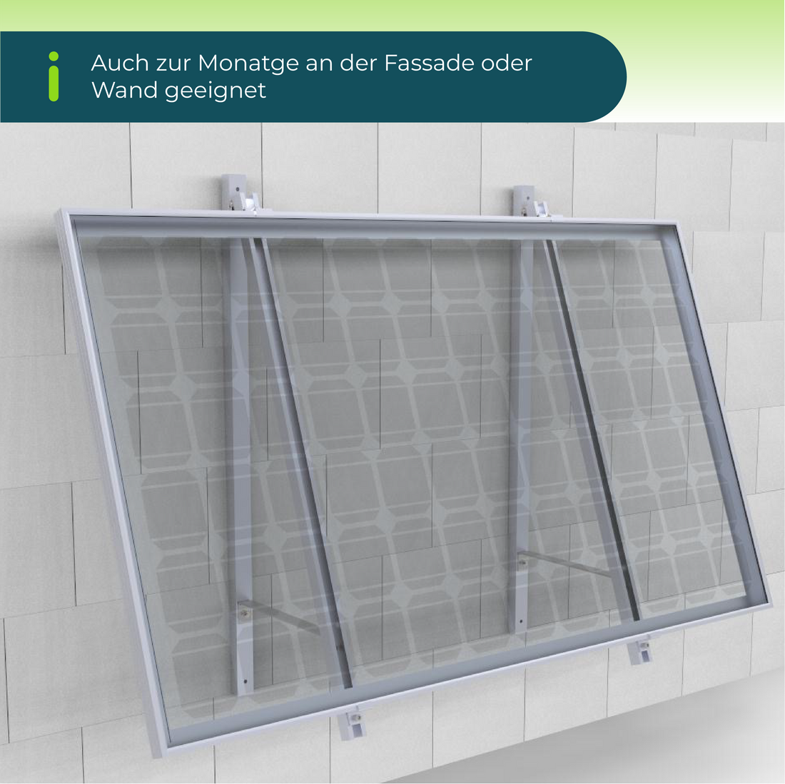 PiE ULTRA XL BALKON &amp; FASSADENHALTERUNG FÜR SOLARMODULE