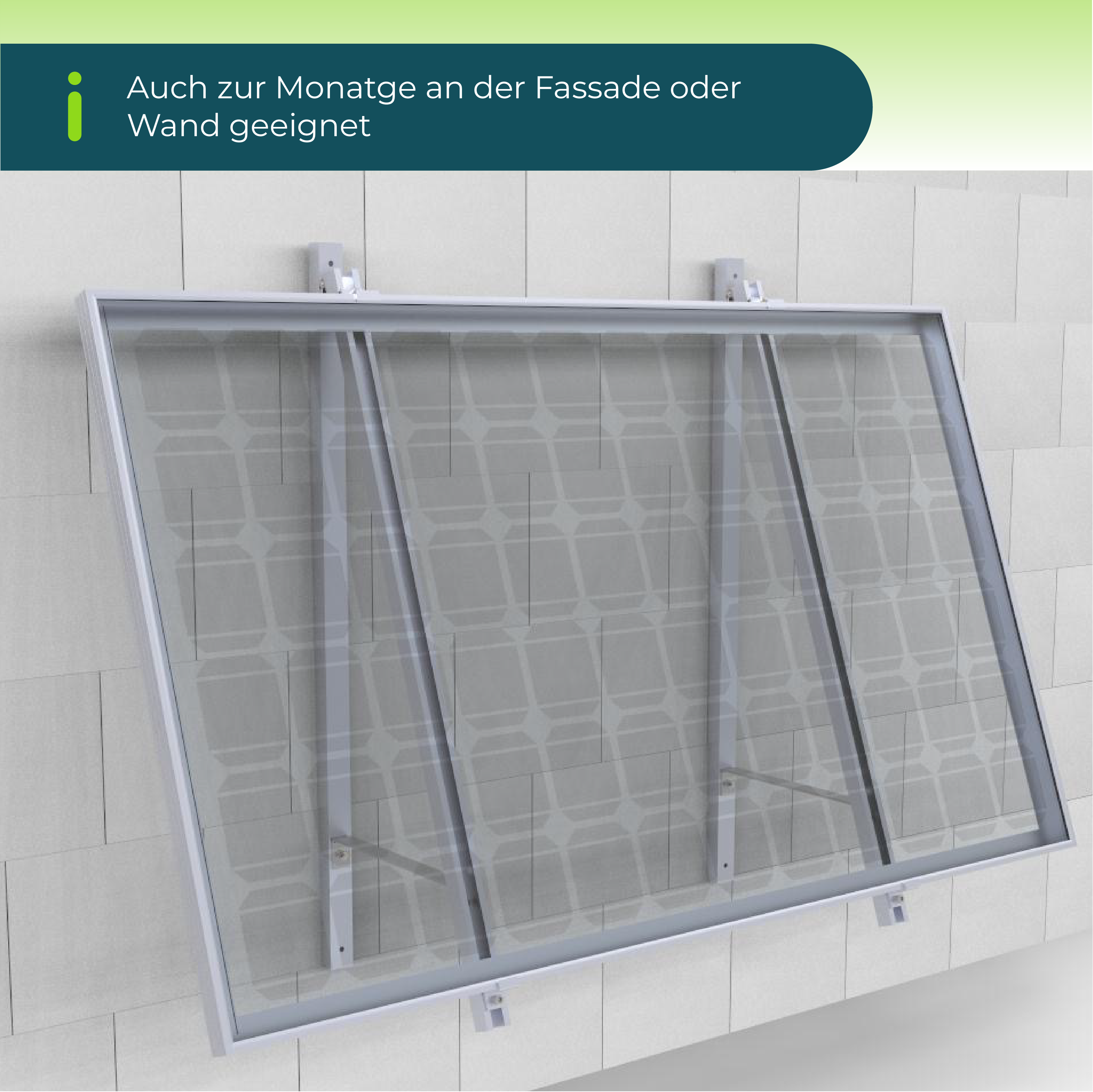 PiE ULTRA XL BALKON &amp; FASSADENHALTERUNG FÜR SOLARMODULE