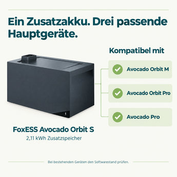 FoxESS Avocado 22 Orbit PRO Speicher für Balkonkraftwerk 2110Wh