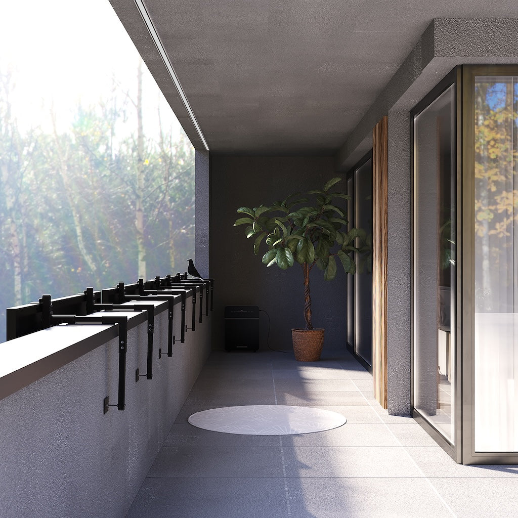 BETONBALKON HALTERUNG SLIM FÜR SOLARMODULE MAUERBREITE 7 - 15cm