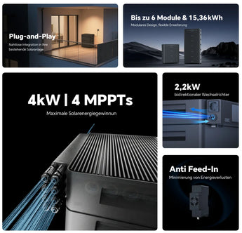 Marstek Venus D + PiE POWER 4000W BALKONKRAFTWERK