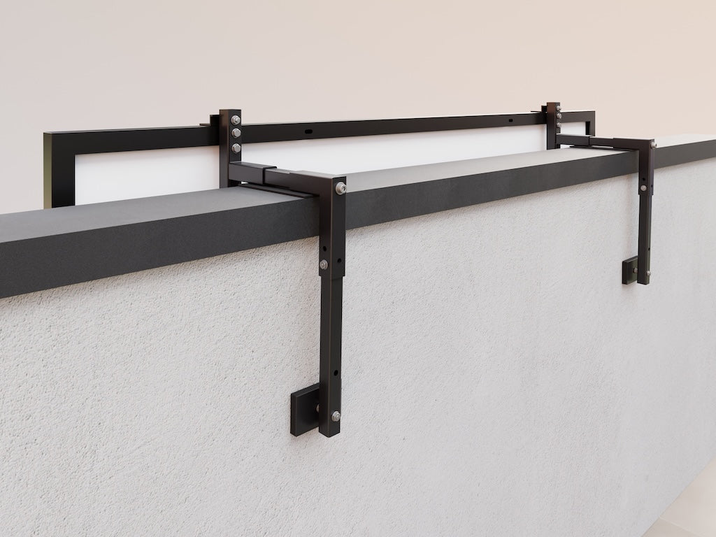 BETONBALKON HALTERUNG SLIM FÜR SOLARMODULE MAUERBREITE 7 - 15cm