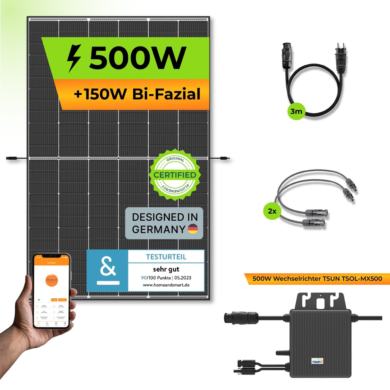 PiE_POWER_500W_BALKONKRAFTWERK_mit_TSUN_Wechselrichter