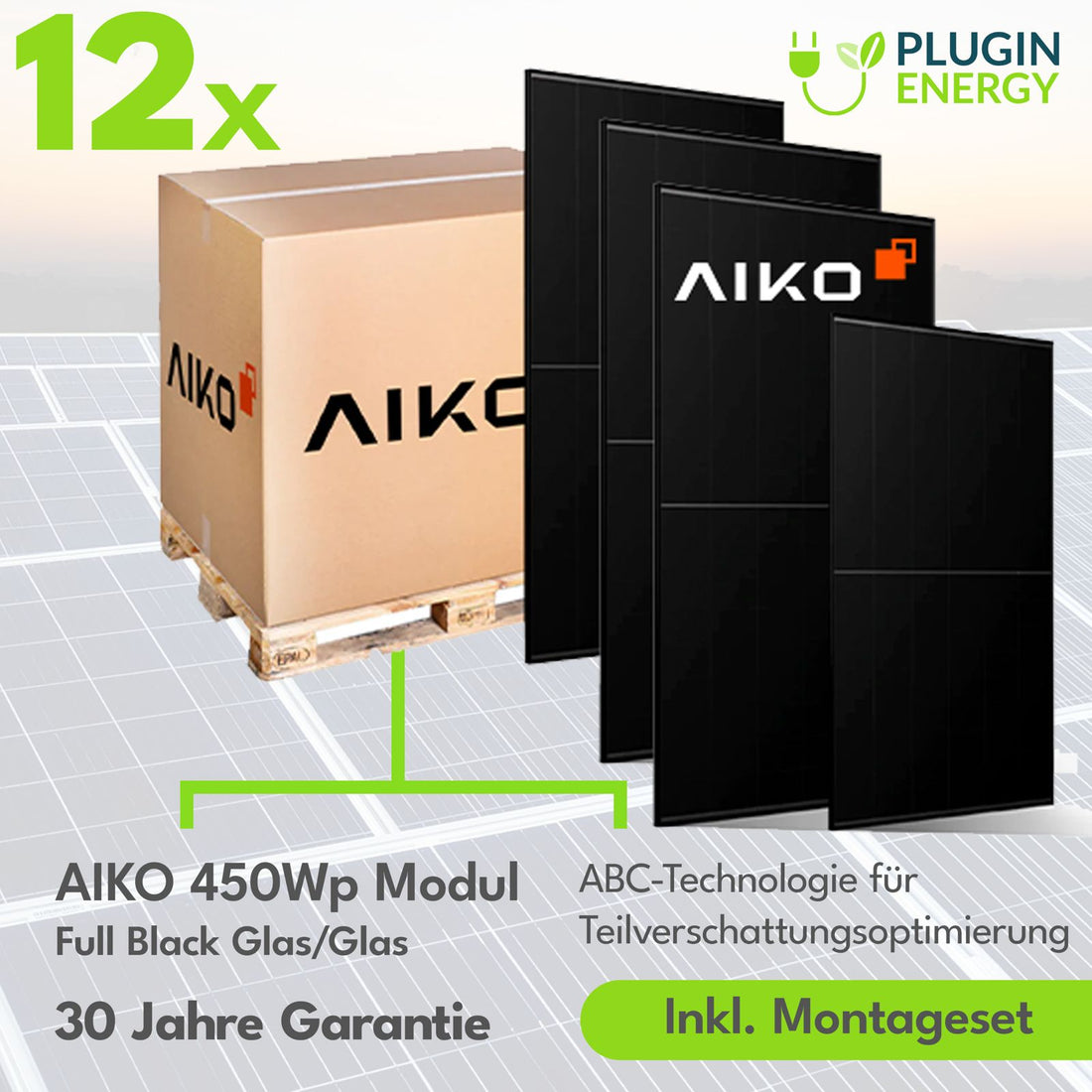 PiE Solaranlage S Komplettset 5,4 kWp + 5,1 kWh Speicher
