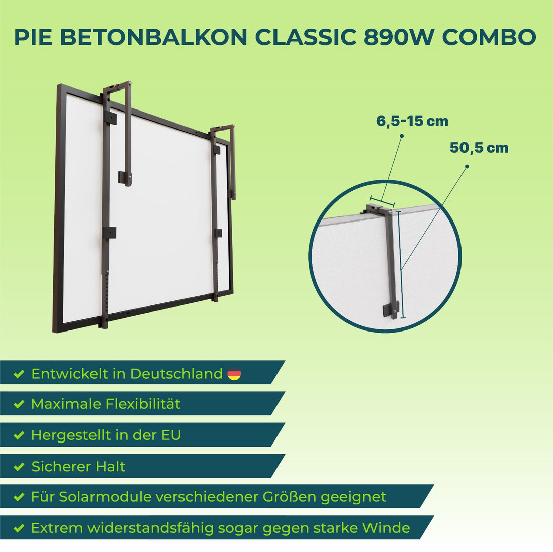 PiE BETONBALKON CLASSIC 445W COMBO