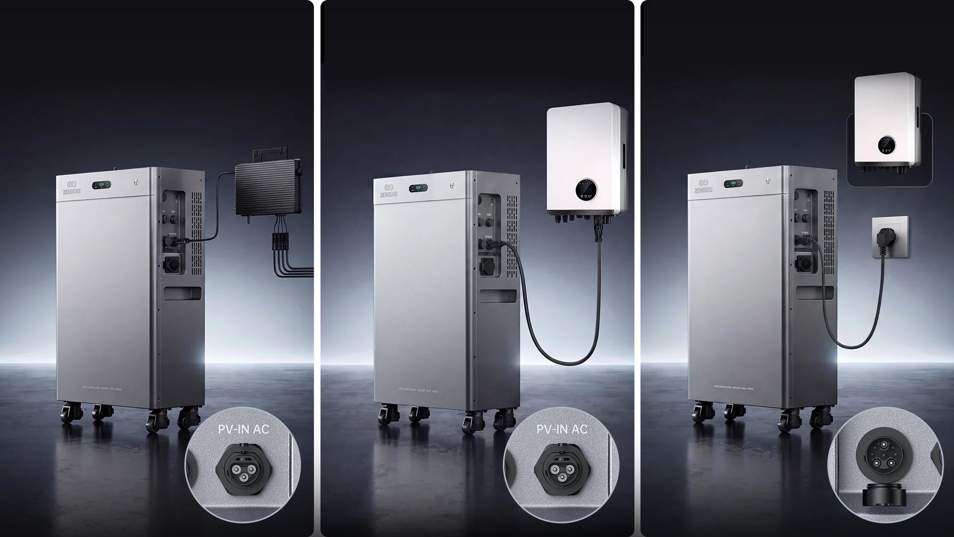 Zendure SolarFlow 4000 Mix AC+ 8kWh Solar Heimspeicher 5000W PV LiFePO4 Akku