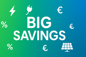 create a wide hero banner image to show more savings