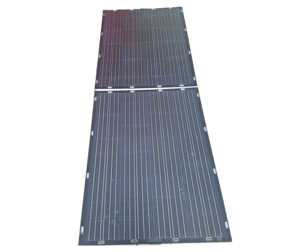 B-WARE PiE AIR superLIGHT 390 flexible Solarpanel Ansicht