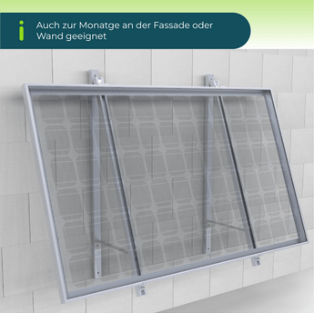 PiE CLASSIC 2000W BALKON &amp; FASSADE KOMPLETTSET BI - FAC - PluginEnergy