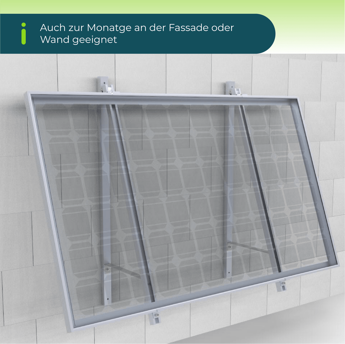 PiE CLASSIC 2000W BALKON &amp; FASSADE KOMPLETTSET BI - FAC - PluginEnergy
