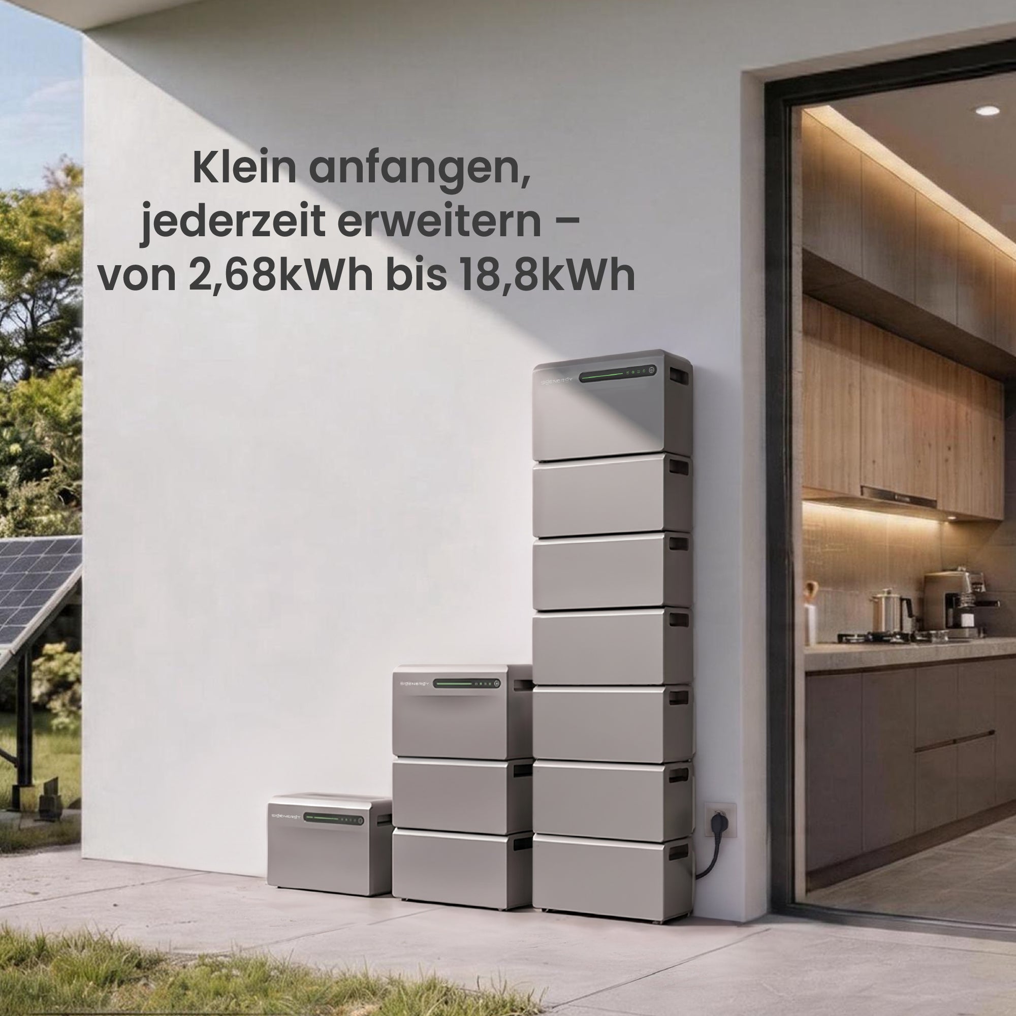 SigenMate 2700 Ultra modular erweiterbar von 2,688 bis 18,8 kWh pro System