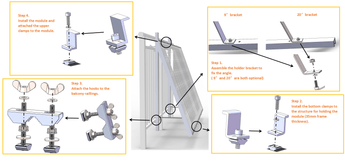 PiE ULTRA BALKON &amp; FASSADEN HALTERUNG FÜR SOLARMODULE - PluginEnergy